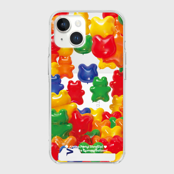 [THENINEMALL] Gummy Balloon Party Clear Phone Case (4 types)