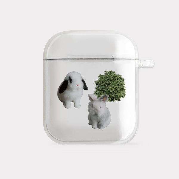 [Mademoment] House Rabbit Design Clear AirPods Case