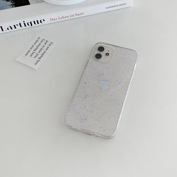 [Mademoment] Sand Pattern Design Clear Phone Case (3 Types)