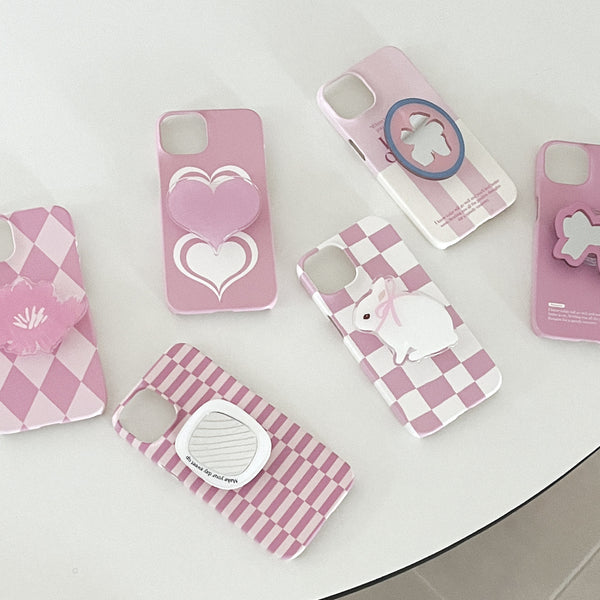 [Mademoment] Coloring Pink Design Phone Case