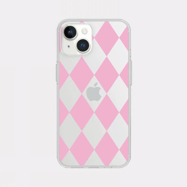 [Mademoment] Coloring Pink Design Clear Phone Case (3 Types)