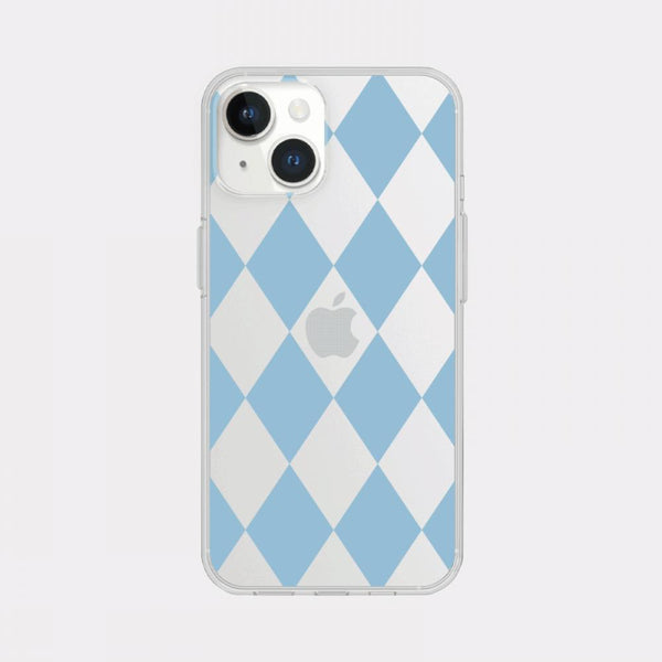 [Mademoment] Coloring Blue Design Clear Phone Case (3 Types)