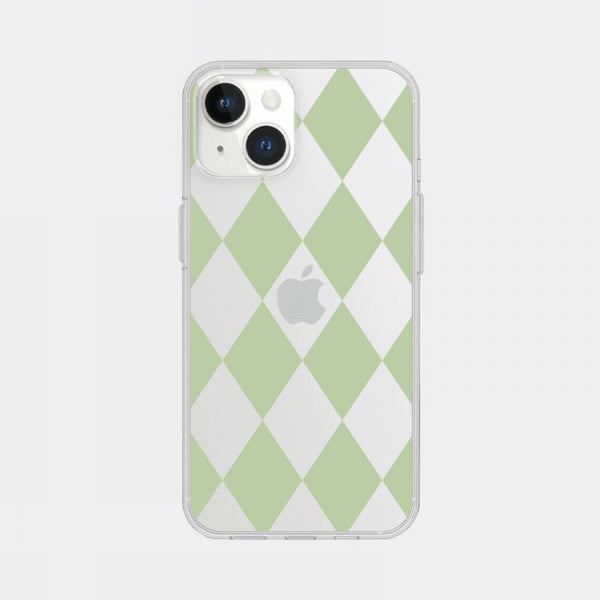 [Mademoment] Coloring Green Design Clear Phone Case (3 Types)