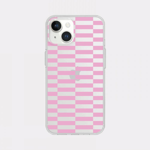 [Mademoment] Coloring Pink Design Clear Phone Case (3 Types)