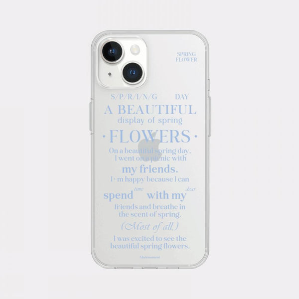 [Mademoment] Spring Of Love Design Clear Phone Case (3 Types)