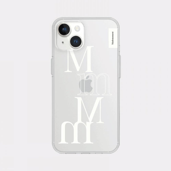 [Mademoment] Two Tone Design Clear Phone Case (3 Types)