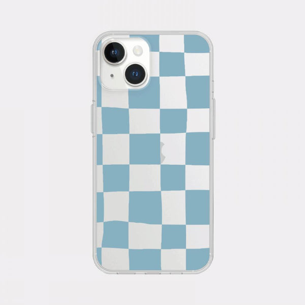 [Mademoment] Coloring Blue Design Clear Phone Case (3 Types)