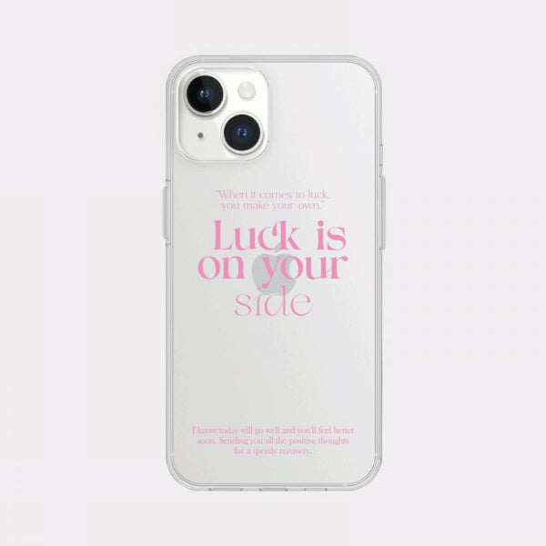 [Mademoment] Coloring Pink Design Clear Phone Case (3 Types)