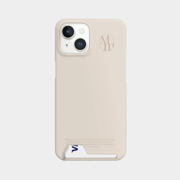 [Mademoment] Soft Cream Plain Design Phone Case