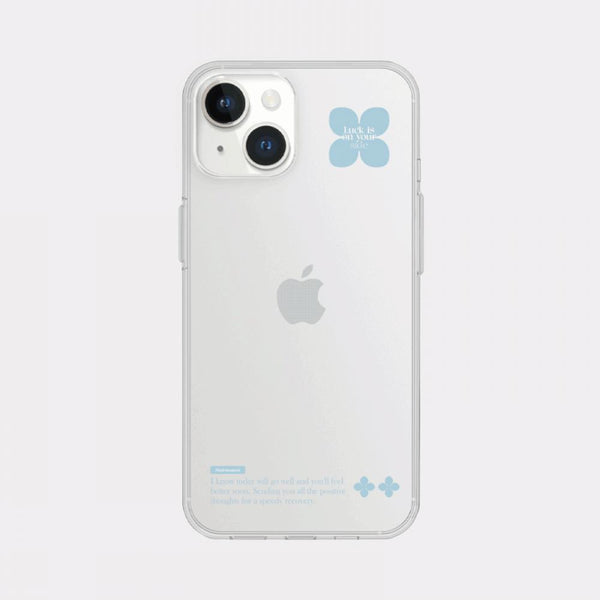 [Mademoment] Coloring Blue Design Clear Phone Case (3 Types)