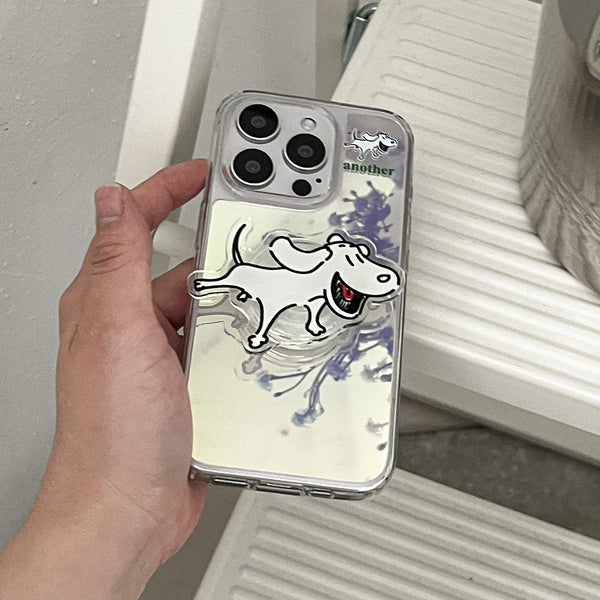 [Mademoment] Another Dog Side Design Glossy Mirror Phone Case