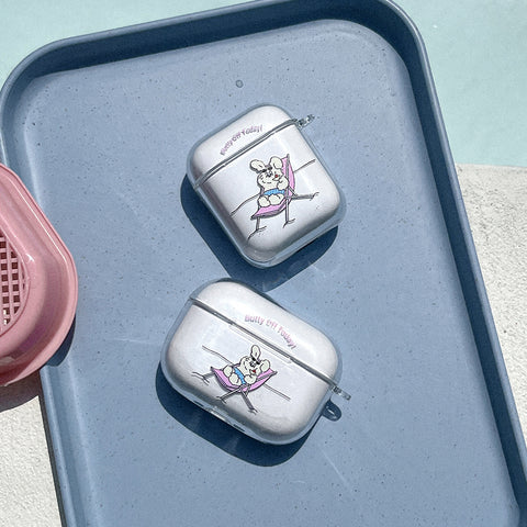 [Mademoment] Off Today Butty Design Clear AirPods Case