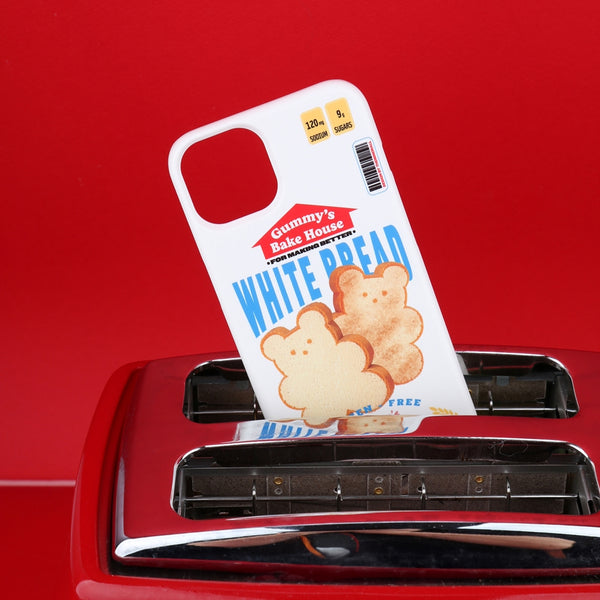 [THENINEMALL] Bread Gummy Hard Phone Case (2 types)