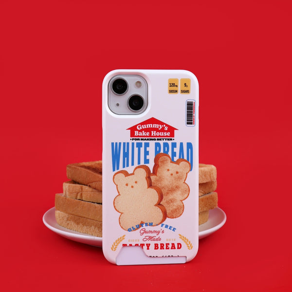 [THENINEMALL] Bread Gummy Hard Phone Case (2 types)