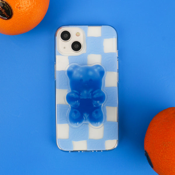 [THENINEMALL] Painting Checkerboard Clear Phone Case (3 types)