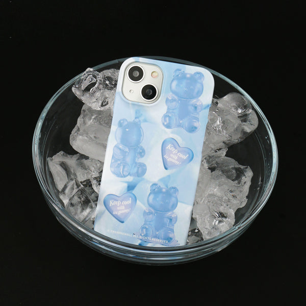 [THENINEMALL] Heart Ice Gummy Hard Phone Case (2 types)