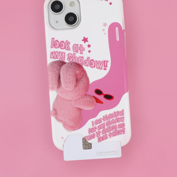 [THENINEMALL] Pink Shadow Windy Hard Phone Case (2 types)