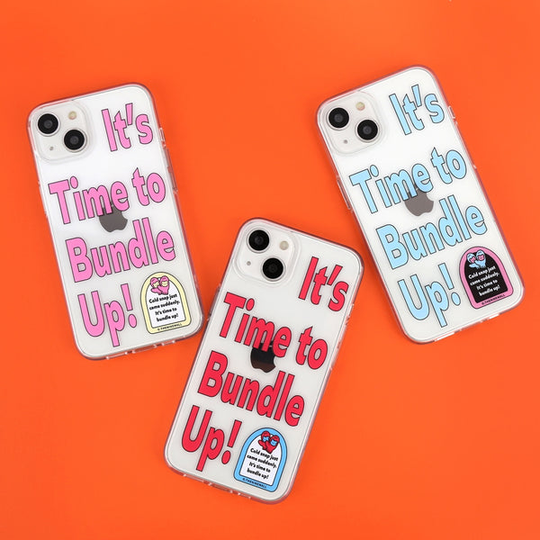 [THENINEMALL] Time To Bundle Up Clear Phone Case (3 types)