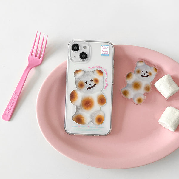 [THENINEMALL] Humongous Gummy Mallow Clear Phone Case (3 types)