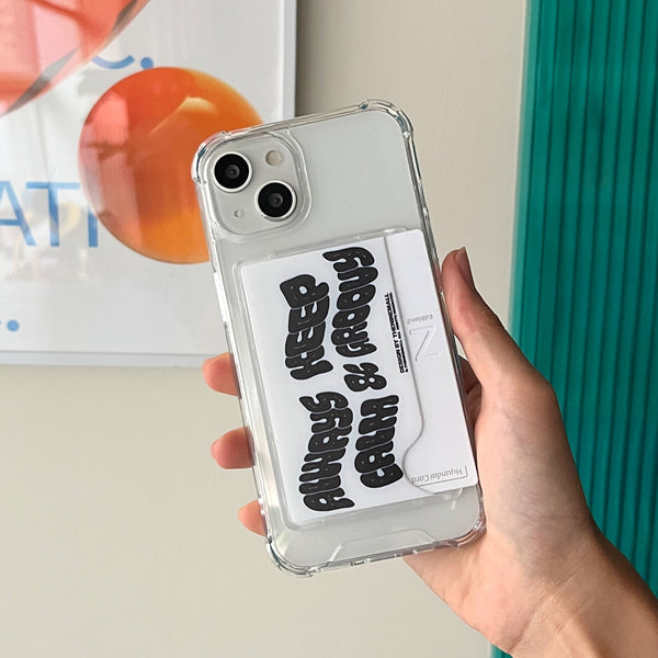 [THENINEMALL] Calm And Groovy Clear Phone Case (4 types)