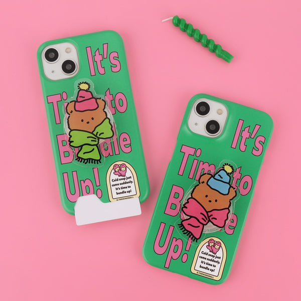 [THENINEMALL] Time To Bundle Up Hard Phone Case (2 types)