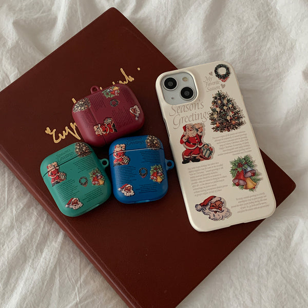 [Mademoment] Vintage Seasons Greetings Design AirPods