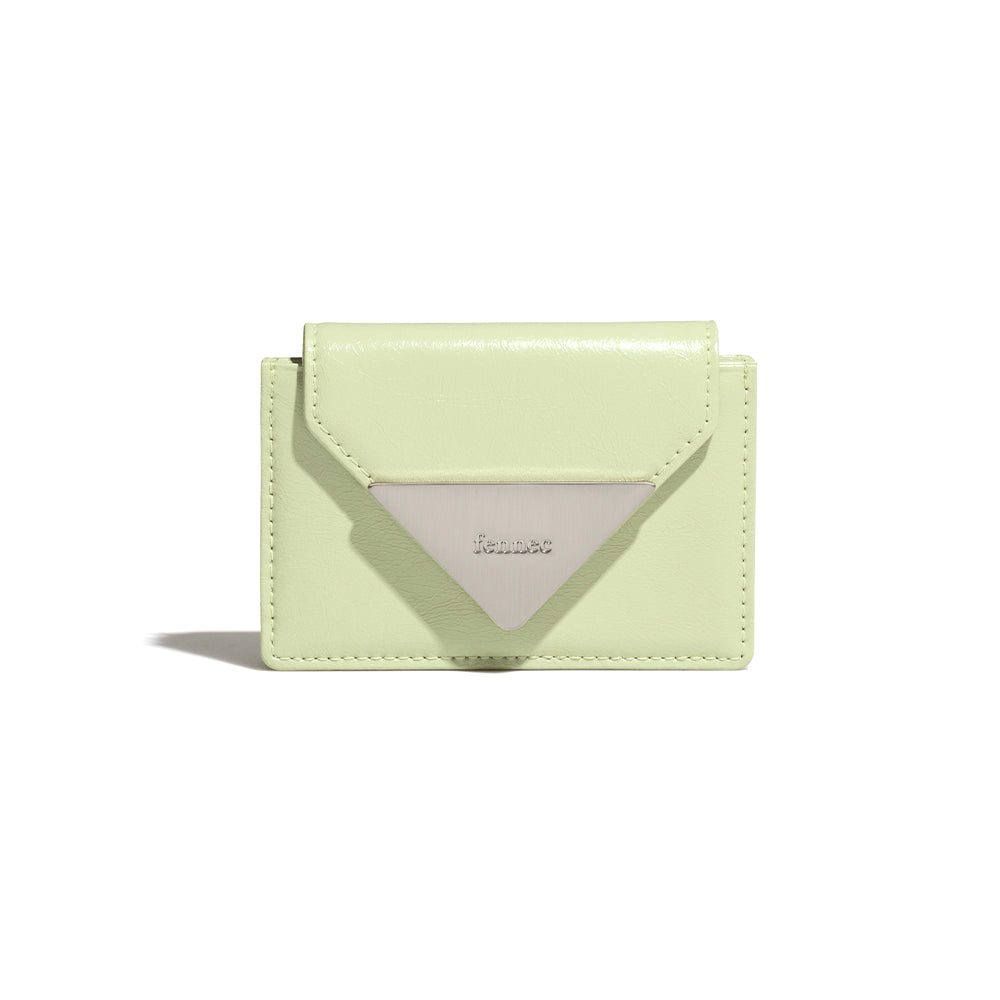 [Fennec] CRINKLE TRIANGLE ACCORDION POCKET PLUS - SAGE MINT