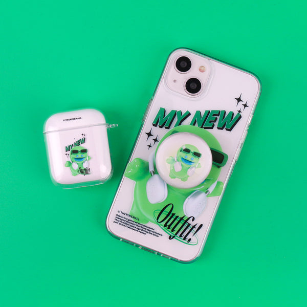 [THENINEMALL] New Outfit Raptor AirPods Clear Case