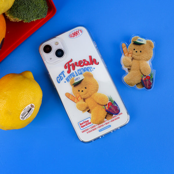 [THENINEMALL] Gummys Fresh Market Clear Phone Case (3 types)