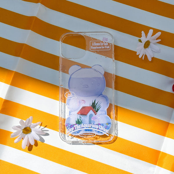 [THENINEMALL] Gummy Fish House Clear Phone Case (3 types)