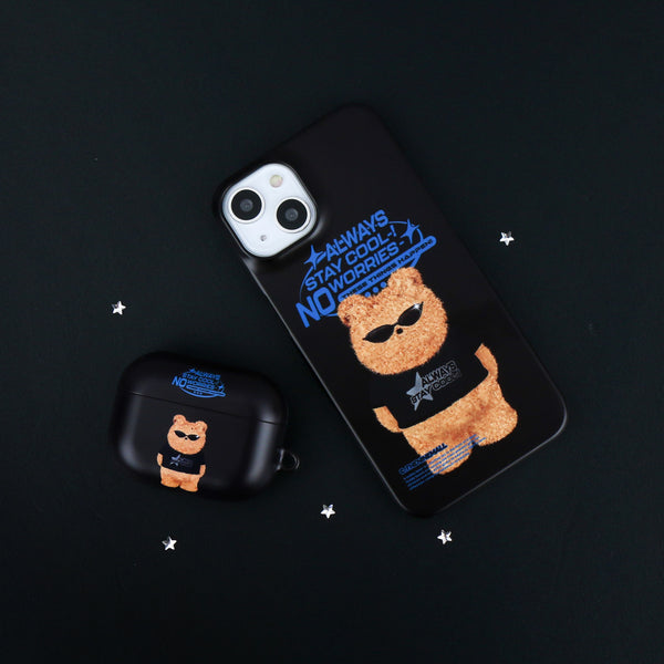 [THENINEMALL] No Worries Gummy Hard Phone Case (2 types)