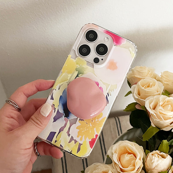 [Mademoment] Iris Garden Design Glossy Mirror Phone