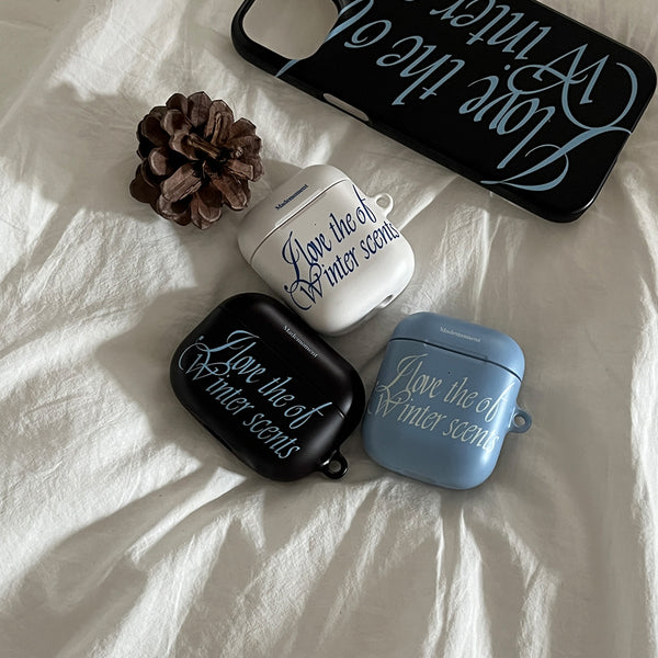 [Mademoment] Love The Scents Lettering Design AirPods Case