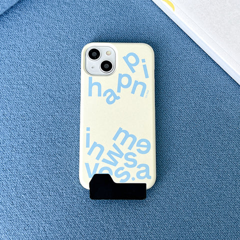 [Mademoment] Wave of Happiness Lettering Design Phone Case