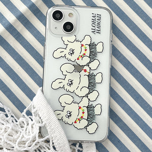 [Mademoment] Aloha Butty Design Clear Phone Case (3 Types)