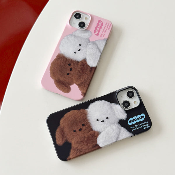 [THENINEMALL] Big Hug Puppy Hard Phone Case (2 types)