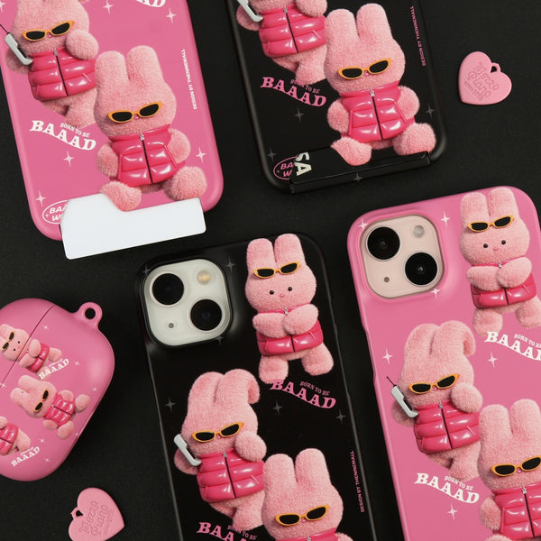 [THENINEMALL] Pattern Puffer Bad Windy Hard Phone Case (2 types)