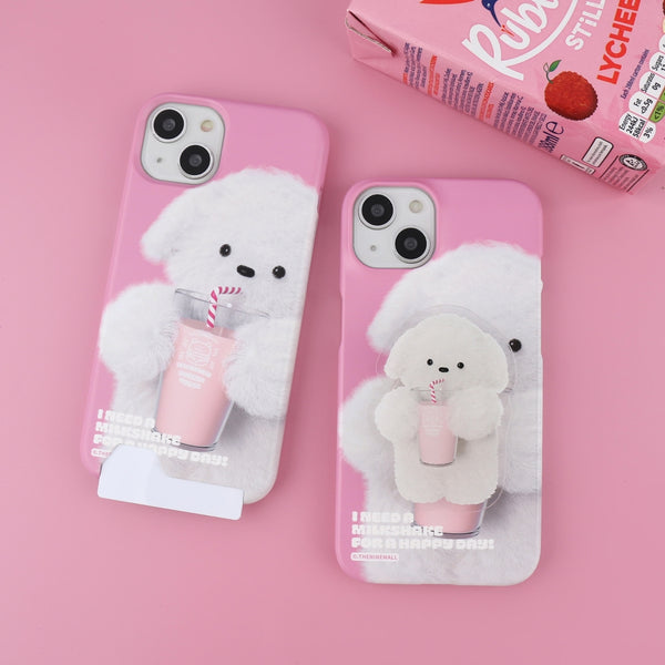 [THENINEMALL] Favorite Milkshake Hard Phone Case (2 types)