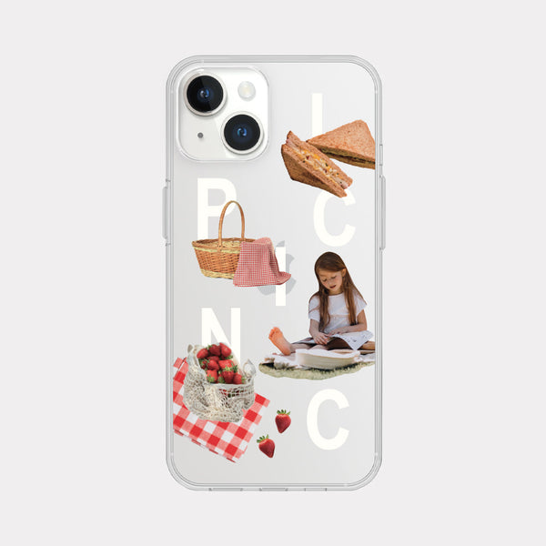 [Mademoment] Picnic Play Design Clear Phone Case (3 Types)