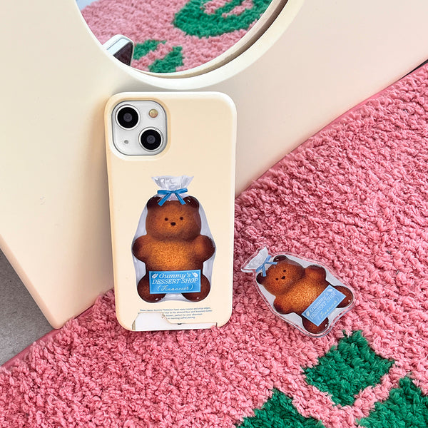 [THENINEMALL] Gummy Financier Hard Phone Case (2 types)