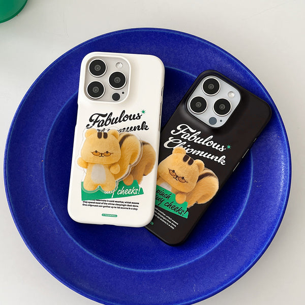 [THENINEMALL] Fabulous Chipmunk Hard Phone Case (2 types)