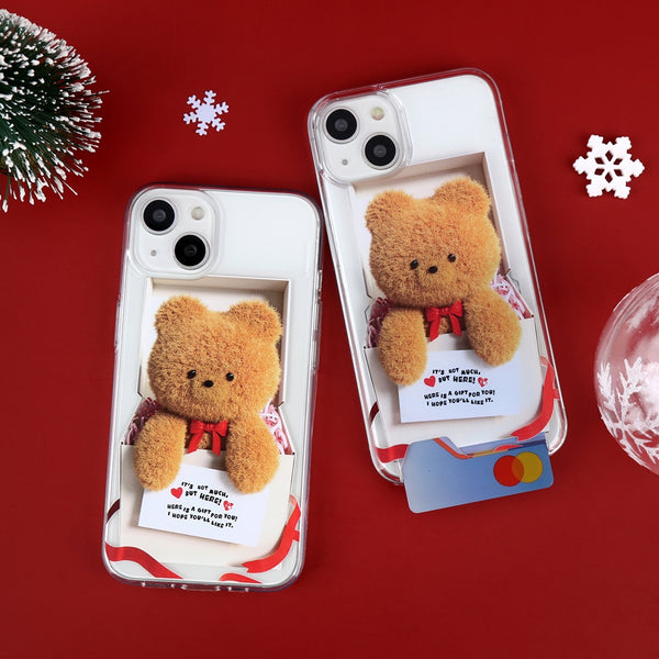 [THENINEMALL] Present Gummy Clear Phone Case (3 types)