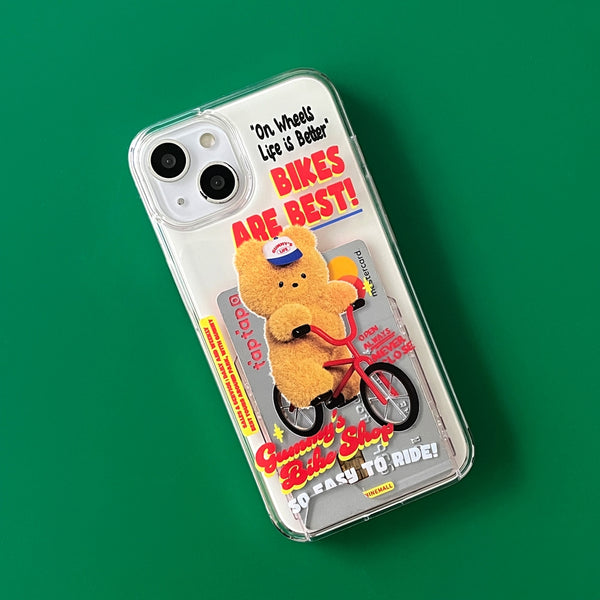 [THENINEMALL] Gummys Bike Shop Clear Phone Case (3 types)