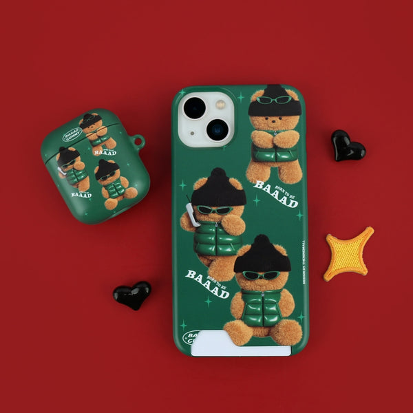 [THENINEMALL] Pattern Puffer Bad Gummy Hard Phone Case (2 types)