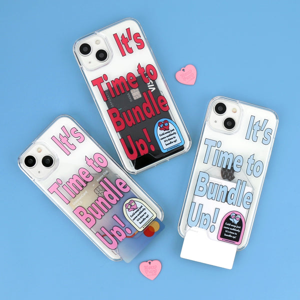 [THENINEMALL] Time To Bundle Up Clear Phone Case (3 types)