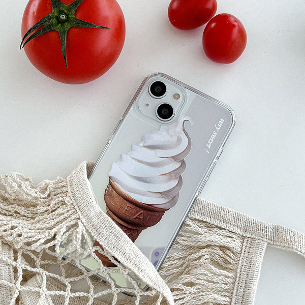 [Mademoment] Sweet Ice Cream Design Glossy Mirror Phone Case