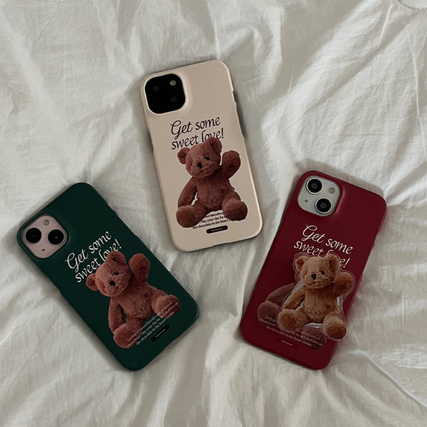 [Mademoment] Sweet Some Teddy Design Phone Case