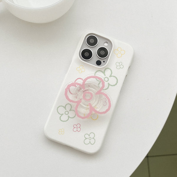 [Mademoment] Flower Doodle Pattern Design Phone Case