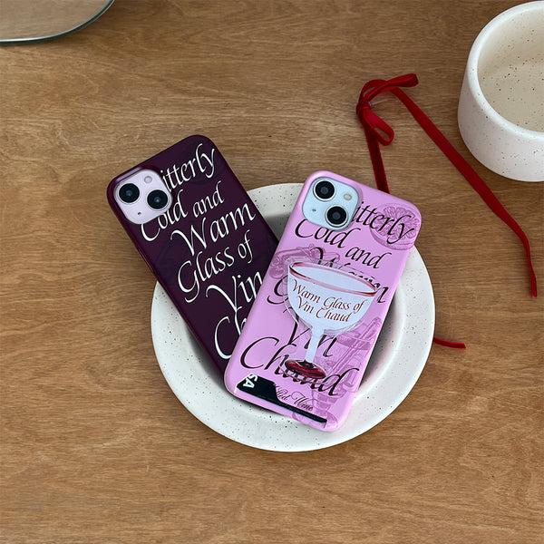 [Mademoment] Glass Of Vin Chaud Design Phone Case