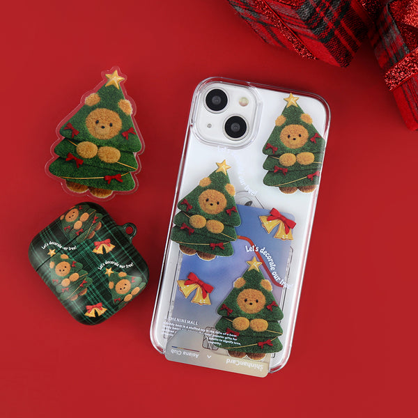 [THENINEMALL] Pattern Tree Gummy Clear Phone Case (4 types)